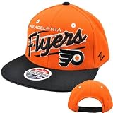 NHL LNH Philadelphia Flyers Up Shot Script Snapback Hat Cap Flat Bill Zephyr