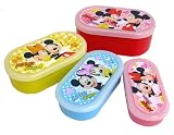 ディズニー『ミッキー＆ミニー』4段ランチボックス（お弁当箱）