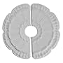 18 1/2"OD x 3 5/8"ID x 7/8"P Flower Ceiling Medallion, Two Piece