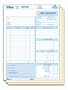 TOPS 3866 Job Invoice, Snap-Off Triplicate Form, 8-1/2X11, 50 Sets/Pk