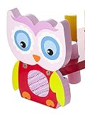 Spielzeug aus Holz Set aus Eulen Hammerspiel Hammerbank und Werkzeugkiste Holzspielzeug für Mädchen - 
