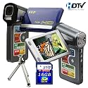 SVP T628 2.7-inch 1280X720p HD Widescreen Blue Digital Video Camcorder (SVP 16GB SDHC Memory Card & Tripod Included)