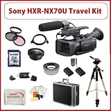 Sony HXR-NX70U NXCAM Compact Camcorder w/ SSE Professional Accessory Kit Including: High Definition Wide Angle Lens, HD 2x Telephoto Lens, 16GB SDHC Card, Professional Shockproof Hard Case, Pro Tripo, 2 Extra Batteries, External Rapid Travel Charger, and much much More!