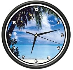 BEACH SCENE Wall Clock summer beach house decor gift