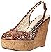 Nine West Women's Axey Leather Wedge Sandal
