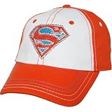 51nuwNliTKL. SL160  Superman Orange & White Bejeweled Ladies Baseball Cap