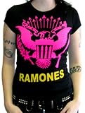 Mosquitohead Women's 'RAMONES EAGLE LOGO' FRONT PRINT T-SHIRT