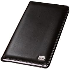 Sigel VZ202 Visitenkarten-Mappe, Leder Torino, schwarz, mit 20 Sichth�llen, Nappaleder, f�r bis zu 120 Karten (max. 90x58 mm), 1 ST