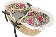 Hoohobbers Doll Moses Basket, Pink Whimsey
