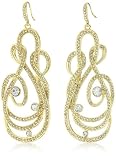 ABS By Allen Schwartz Gold-Tone Casted Drop Earrings