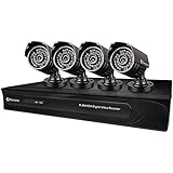 Swann SWDVK-832504-US DVR8-3250 8 Channel 960H Digital Video Recorder and 4 Bullet 650 TV Line Cameras (Black)