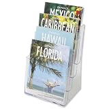 Deflecto 77441 Four-tier multi-compartment large size docuholder, 9-1/4x7x13-1/2, clear