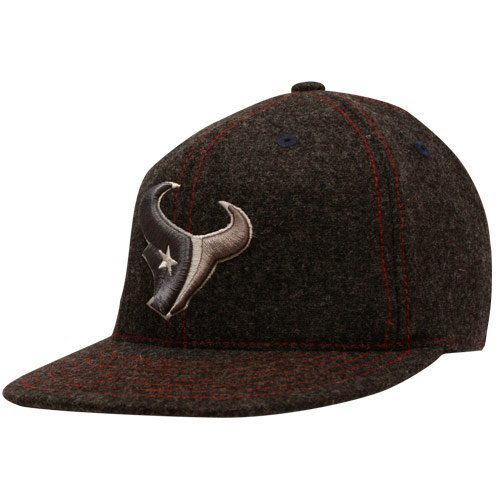 Reebok Houston Texans Charcoal Gridiron Generation 210 Fitted Hat (Large/X-Large)