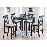New 5-pcs Pack Dinette Set Counter Height Table/chair