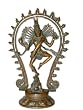 Hindu God Dancing Shiva Statue in Ring Of Fire Nataraja Shiva Brass Sculpture 12"