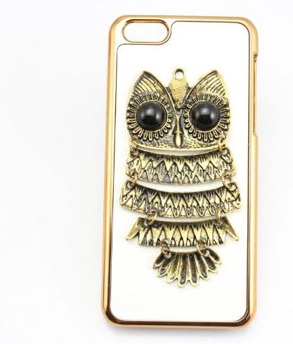 PIAOPIAO bling 3D white leather owl diamond rhinestone crystal case cover for Iphone 5C