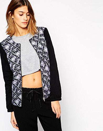 Minimum Printed Bomber Jacket With Contrast Sleeves 並行輸入品