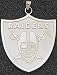 Oakland Raiders Giant Silver Pendant