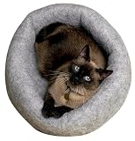 Mysterious Kitty Kup - 17 in. Diameter - White