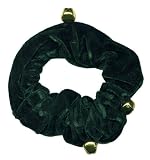 Green Velvet Bell Collar - Large