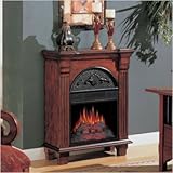 Classic Flame Regency Antique Free Standing Mahogany Electric Fireplace