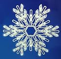 15" LED Lighted Snowflake Christmas Window Decoration - Pure White Lights