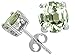 2.40 cttw 14k White Gold Genuine Round Green title=