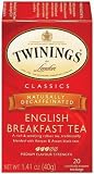 Big Save Twinings English Breakfast Tea, Decaffeinated, Tea Bags, 20-Count Boxes (Pack of 6) by Twinings