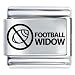 Football Widow Ban Sports Italian Charms