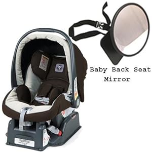 Peg Perego 2011 Primo Viaggio sip 30 30 Car Seat w Back Seat Mirror - Java
