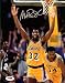 Magic Johnson Los Angeles Lakers NBA Hand Signed 8x10 Photo Arms Up
