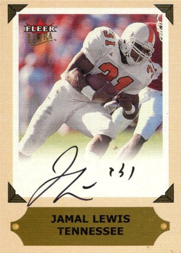 Jamal Lewis Autographed/Hand Signed 2001 Fleer Ultra Card