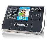 Lathem Time FR700KIT Attendance System, Facial ID, Touchless, Black/Silver