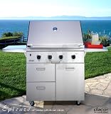 Dacor Epicure Series OBC36 36 Outdoor Grill Cart with Heavy-Duty Stainless Steel Construction (Grill Sold Separately)