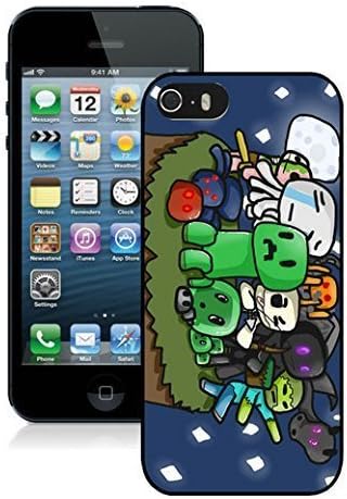 QIUCAI Funniest iPhone 5 5S Case Black Cover 12