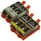Sophia Global Compatible Ink Cartridge Replacement for Canon PGI-35 and CLI-36 (2 Black, 2 Color)