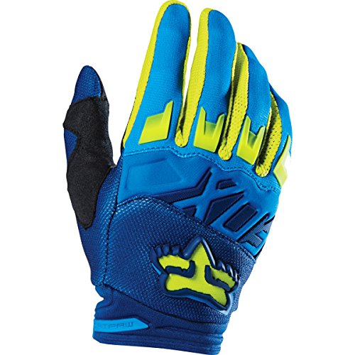 Fox Racing 2016 Dirtpaw Race Men's MotoX Motorcycle Gloves - Blue/Yellow / Small