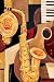 Abstract Sax Art Poster PRINT Paul Brent 24x36