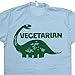 Vegetarian T Shirt Dinosaur Vegan Funny Brontosaurus T Shirt Organic Green Tee Shirtmandude T Shirts