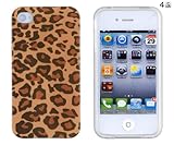 Best buy Leopard Print Flexible TPU Gel Case with Clear Sides for Apple iPhone 4, 4S (AT&T, Verizon, Sprint)
