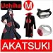 365buying Naruto cosplay costume Set for Uchiha - Akatsuki Cloak(M) + Akatsuki Itachi Uchiha ring +