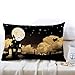 Euone 3050cm Halloween Square Pillow Cover Cushion Case Pillowcase Zipper Closure (S)