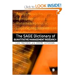 The SAGE Dictionary of Quantitative Management Research