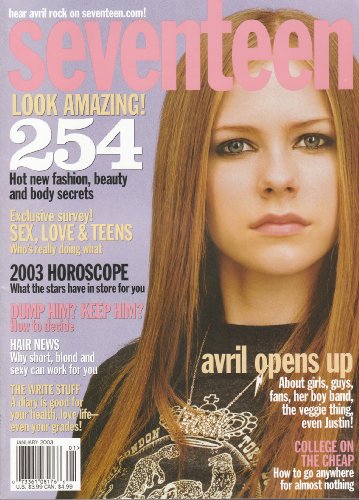 Seventeen January 2003 Avril Lavigne