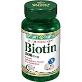Nature's Bounty Biotin 1000mcg, 100 Tablets (Pack of 3)