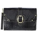 Mossimo Embossed Clutch - Black