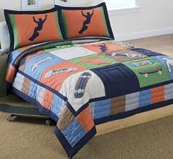 Cool Skate Full / Queen Quilt with 2 Shams