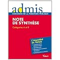 Concours �preuve Note de synth�se - Ecrit - Cat�gories A, B - Admis - L'essentiel en fiches