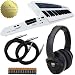 Roland Ax Synth 49-Key Keytar Synthesizer Keyboard with Sennheiser HD280 Headphones, (2) 10 Foot Instrument Cables, and (16) Duracell AA Batteries