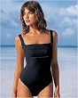 Newport News Shape fx All-over Control Square-Neck Tank Suit